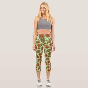 Perfect for active and yoga wear, this medium weig capri leggings