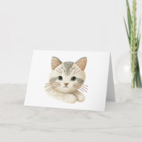 Perfect for Cat Lovers Cute Embroidered Blank