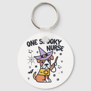 Perfect for Dog Lovers and Health Pros One Spooky Key Ring