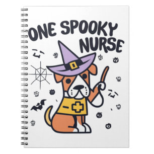 Perfect for Dog Lovers and Health Pros One Spooky  Notebook