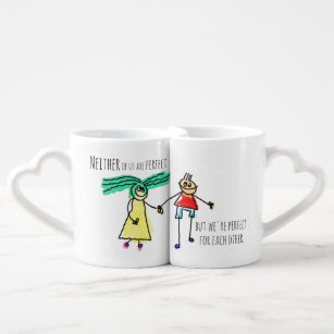 Perfect For Each Other Coffee Mug Set