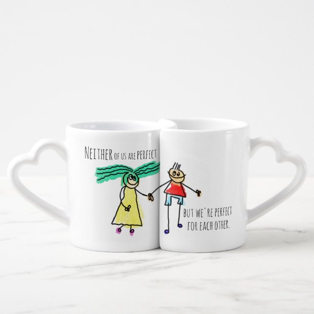Perfect For Each Other Coffee Mug Set (Front Nesting)