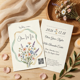 Perfect for garden, boho and countryside weddings invitation
