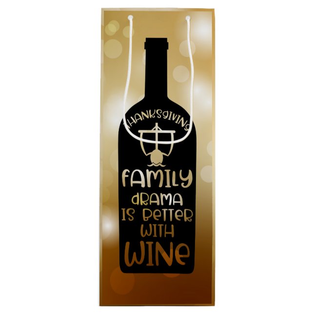 Perfect for Wine Lovers Wine Gift Bag (Front)