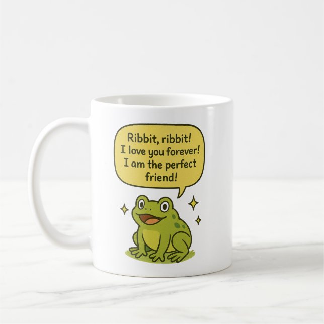 Perfect Friend Frog Coffee Mug (Left)
