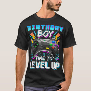 Perfect Gamer Idea On Birthday Time to Level Up Vi T-Shirt