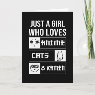 Perfect Gift Anime, Cats & Ramen Card