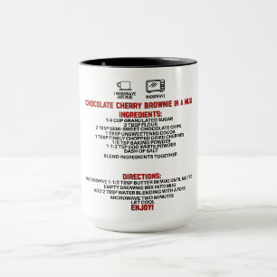Perfect Gift/Chocolate Cherry Brownie In A Mug