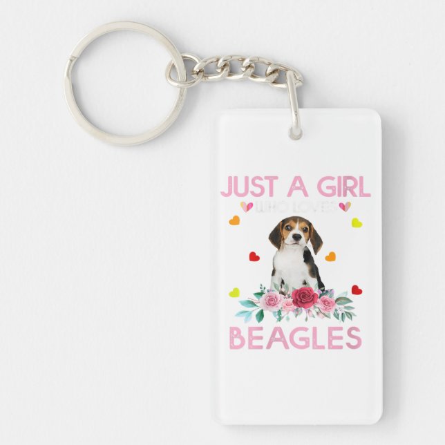 Perfect Gift for Dog Beagle Owner Pet Lover Key Ring (Front)