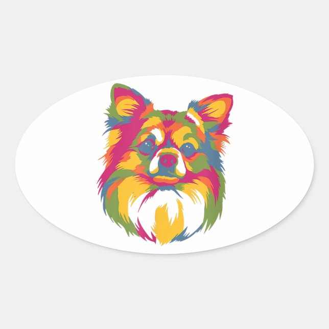 Perfect Gift for Dog Chihuahua Pet Lover  Oval Sticker (Front)
