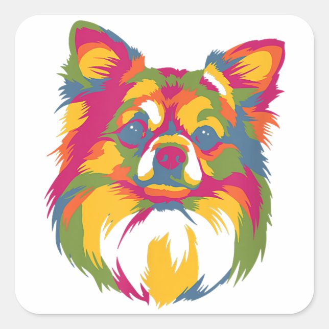 Perfect Gift for Dog Chihuahua Pet Lover  Square Sticker (Front)