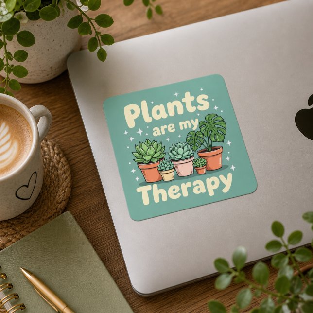 Perfect Gift for Garden & Plant Lovers Square Sticker (Creator Uploaded)