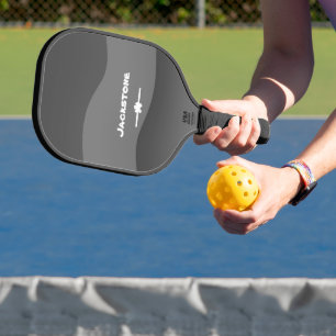 Perfect Gift For Him Script Name Cool Camo Print  Pickleball Paddle