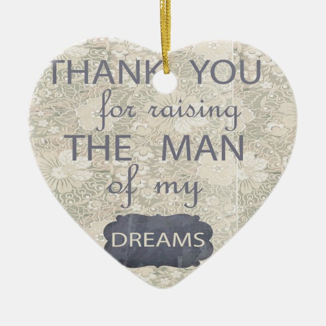 Perfect Gift for Mother in Law Ceramic Tree Decoration (Front)