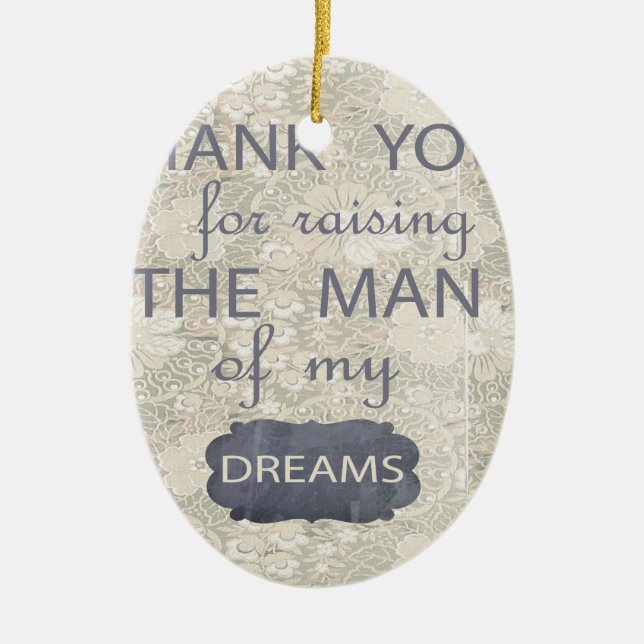 Perfect Gift for Mother in Law Ceramic Tree Decoration (Front)