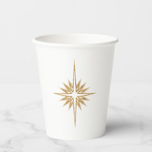 PERFECT GIFT FROM ABOVE Christmas Star Scripture  Paper Cups (Front)