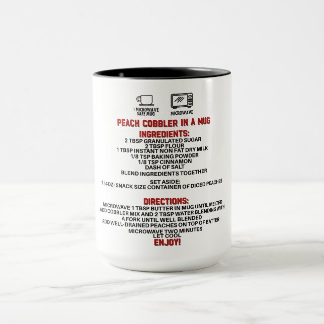 Perfect Gift/Peach Cobbler In A Mug (Center)