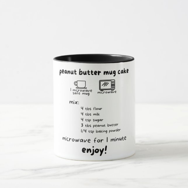 Perfect Gift/ Peanut Butter Mug Cake Recipe (Center)