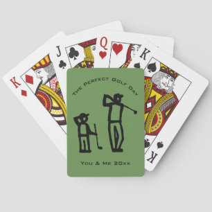 Perfect Golf Day Father's Day Playing Cards