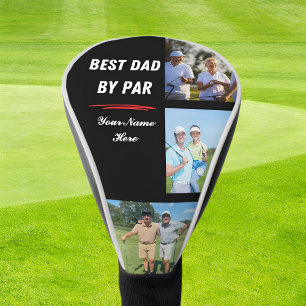 Perfect Golf Gift for Dad Par 3 Photo & Name Golf Head Cover