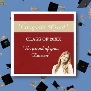 Perfect Graduation Congrats  Napkin