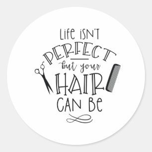 Perfect Hair Classic Round Sticker