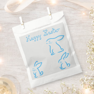 Perfect Happy Easter, Blue Bunny Favour Bags