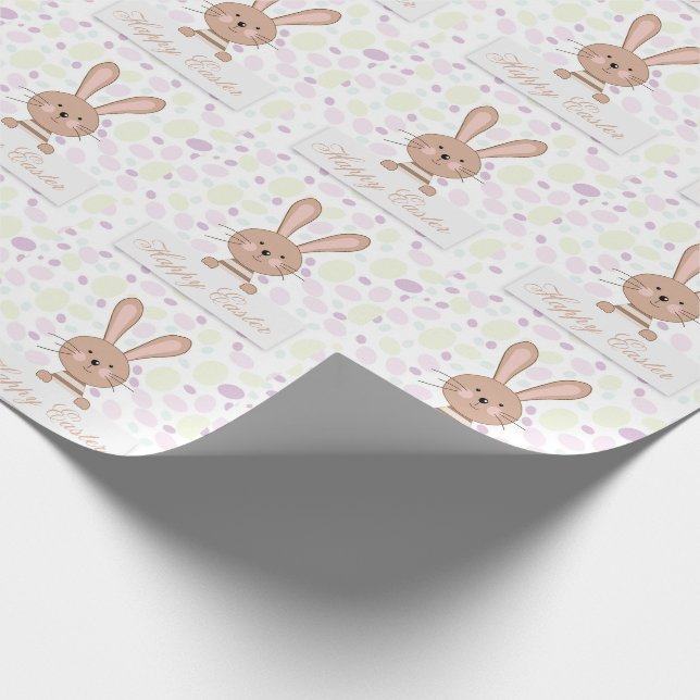 Perfect Happy Easter,  Bunny Wrapping Paper (Corner)