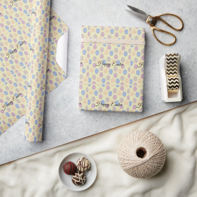 Perfect Happy Easter, Eggs  Wrapping Paper (Crafts)