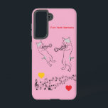 Perfect Harmony Cats & Trombone Galaxy Case – Pink<br><div class="desc">Let your love of music and cats shine with this charming Samsung Galaxy case! Featuring two playful cats performing on a trombone surrounded by floating musical notes, this “Perfect Harmony” design is whimsical and full of personality. The soft pink background adds a cheerful, eye-catching touch, making it a perfect gift...</div>