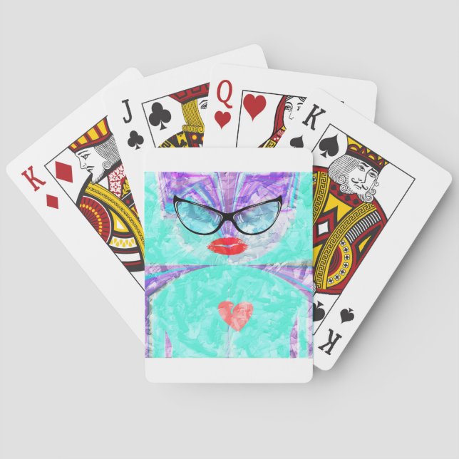 Perfect heart playing cards (Back)