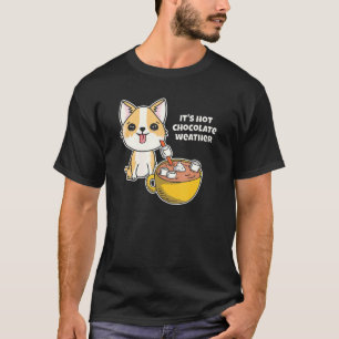 Perfect Hot Chocolate Design For A Winter Corgi Pu T-Shirt