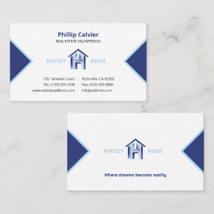 Perfect House   Premium Real Estate Properties Business Card