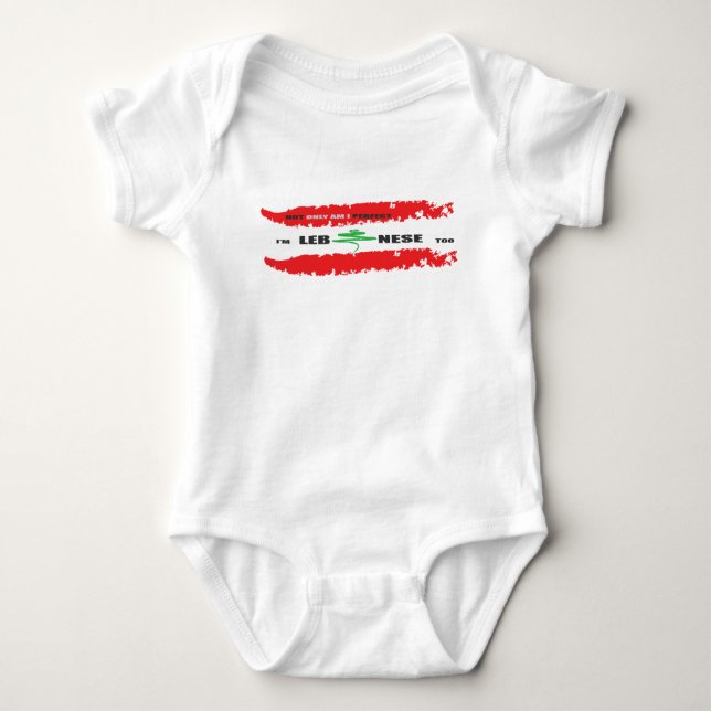 PERFECT LEBANESE BABY BODYSUIT (Front)