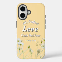 Perfect Love Casts Out Fear Floral Bible Verse