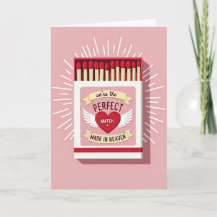 Perfect Love Match Made In Heaven Card