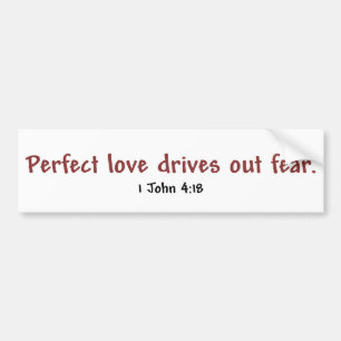Perfect Love (white) Bumper Sticker