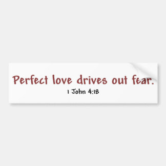 Perfect Love (white) Bumper Sticker