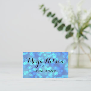 Perfect, Luxury Blue Sparkly Business Card