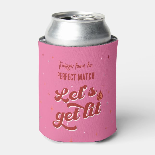 Perfect Match Bachelorette Party Can Cooler (Can Front)