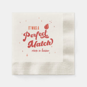 Perfect Match Bachelorette Party Napkin