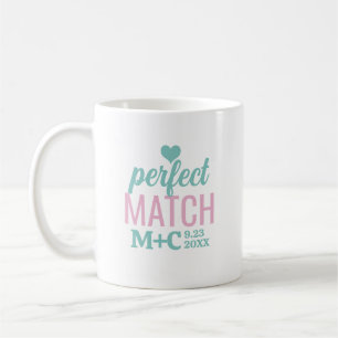 Perfect Match Bachelorette Shower Wedding Coffee Mug
