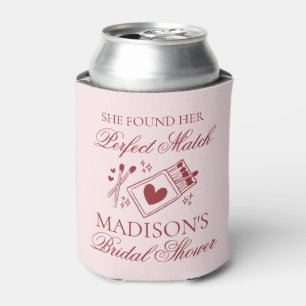 Perfect Match Bridal Shower Bachelorette Favor Can Cooler