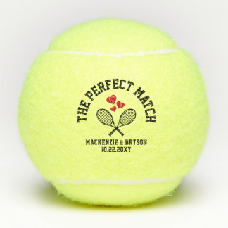 Perfect Match Bridal Shower Bachelorette Favour Tennis Balls
