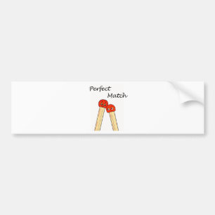 Perfect Match Bumper Sticker