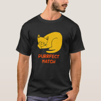 Perfect Match Cat Pun Couples Cat Mom Dad Annive