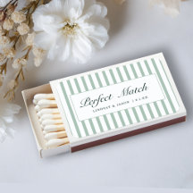 Perfect Match! Elegant Green White Stripes 