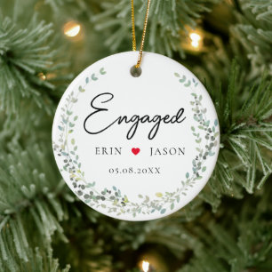 Perfect Match! Elegant, Simpel, Wreath Ceramic Tree Decoration