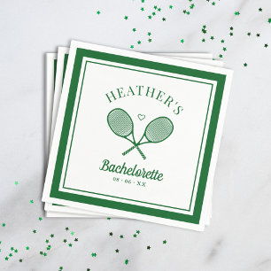 Perfect Match Last Swing Tennis Bachelorette Napkin