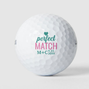 Perfect Match Shower Bachelorette Wedding Favours Golf Balls